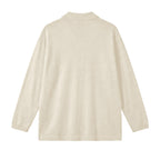 Luxe Layering: Merino Wool & Viscose Soft-Knit Shacket | Cream