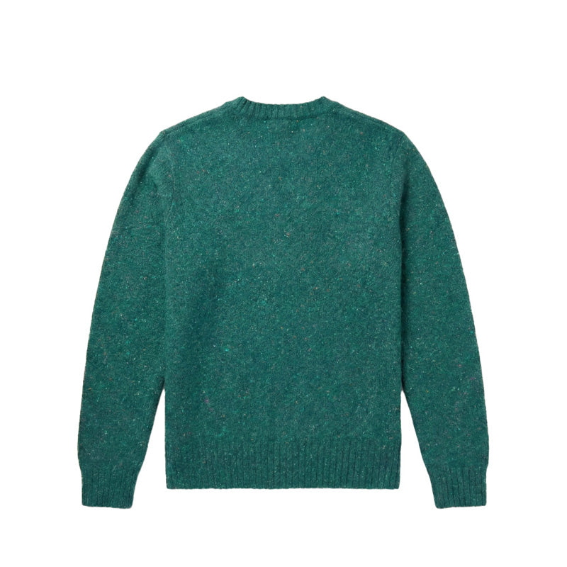The Antwerp Artisan Series: Wool & Alpaca "Confetti" Knit Crewneck | Green, Blue, Papaya Secondary image