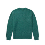 The Antwerp Artisan Series: Wool & Alpaca "Confetti" Knit Crewneck | Green, Blue, Papaya