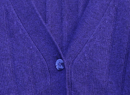 Royal Blend: 80% Heavyweight Wool Chunky Rib Cardigan | BLUE