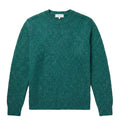 The Antwerp Artisan Series: Wool & Alpaca "Confetti" Knit Crewneck | Green, Blue, Papaya
