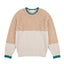 Unisex 80% Wool Color-Block Sweater | Ribbed Knit Crew Neck | Antwerp Archive Edition