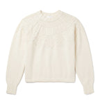 Women’s 80% Wool Circular Yoke Sweater | Intricate Cable Knit | Antwerp Archive Edition