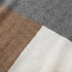 Modernist Series: 80% Premium Wool Asymmetric Color-Block Pullover | Multi