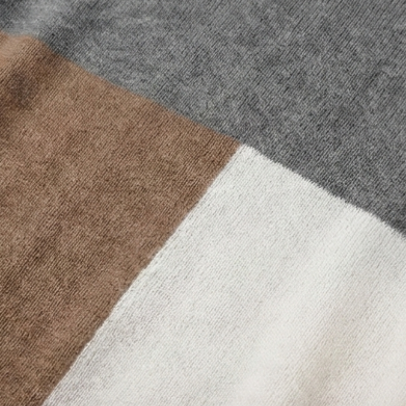 Modernist Series: 80% Premium Wool Asymmetric Color-Block Pullover | Multi