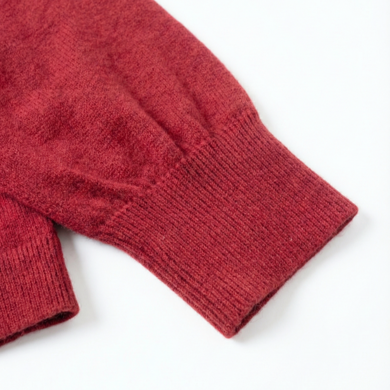 The Antwerp Library Series: Women's Soft-Touch Wool Blend Cardigan | Cardinal Red
