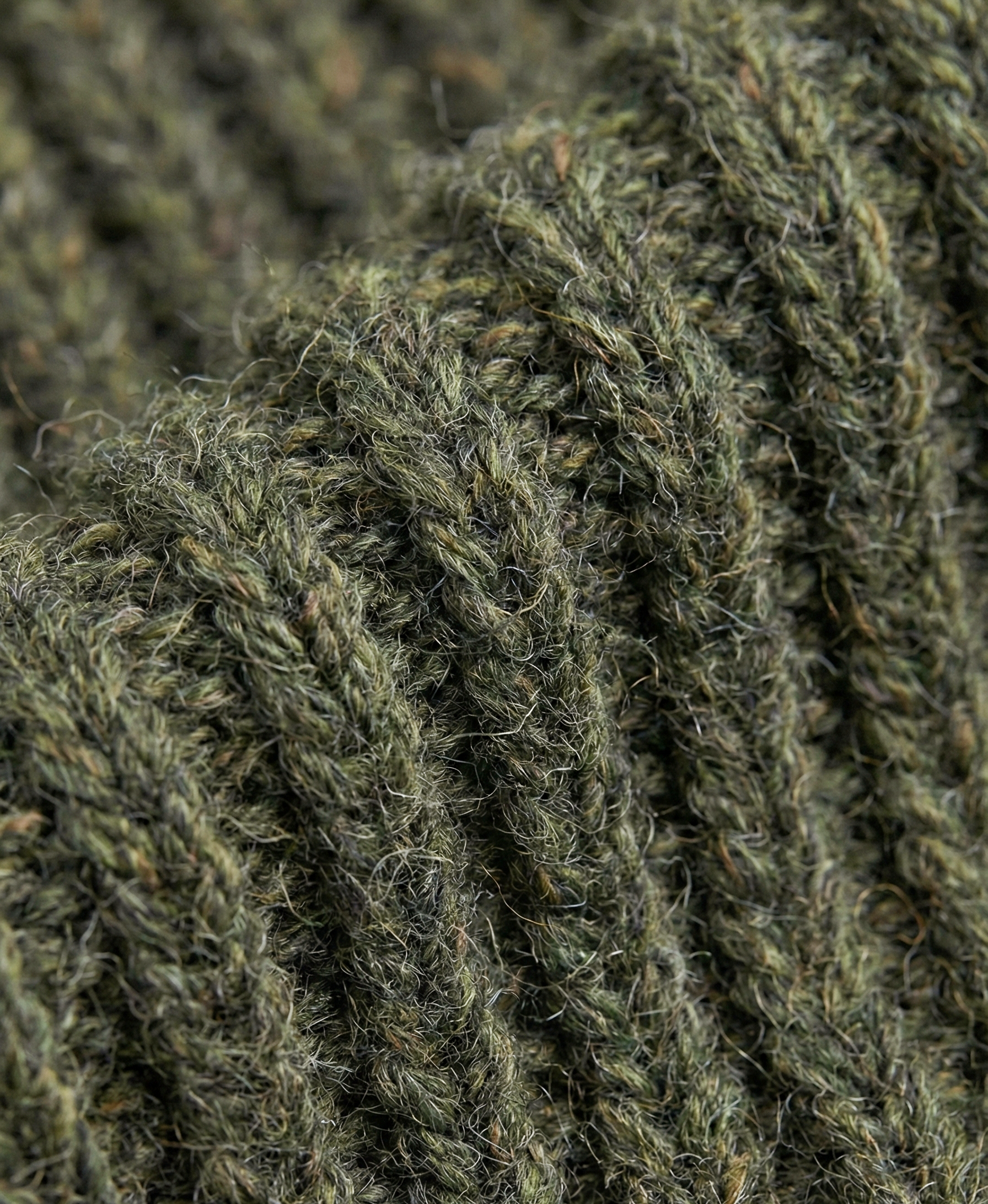 Men’s Cotton-Blend Ribbed Knit Vest - Khaki | Textured Sleeveless Pullover | European Stock Clearance