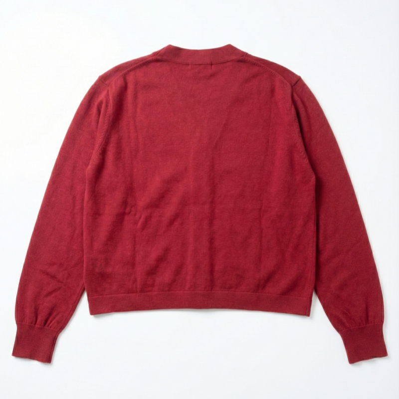 The Antwerp Library Series: Women's Soft-Touch Wool Blend Cardigan | Cardinal Red