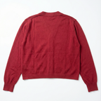 The Antwerp Library Series: Women's Soft-Touch Wool Blend Cardigan | Cardinal Red
