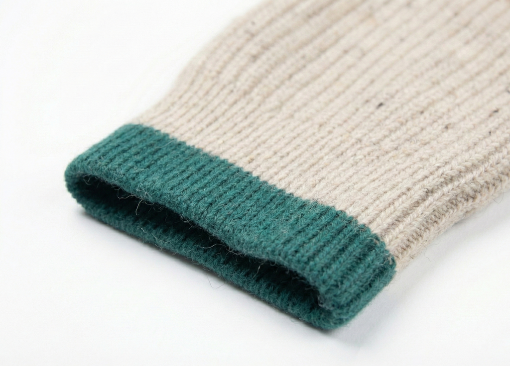 Unisex 80% Wool Color-Block Sweater | Ribbed Knit Crew Neck | Antwerp Archive Edition