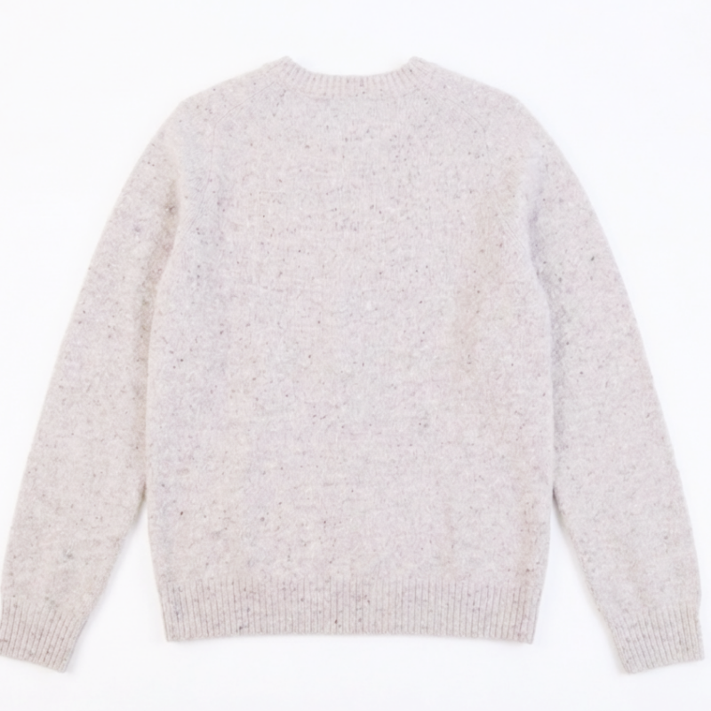 The Antwerp Essential Series: 80% Heavyweight Wool Crewneck | Khaki, Taupe & Speckled Navy