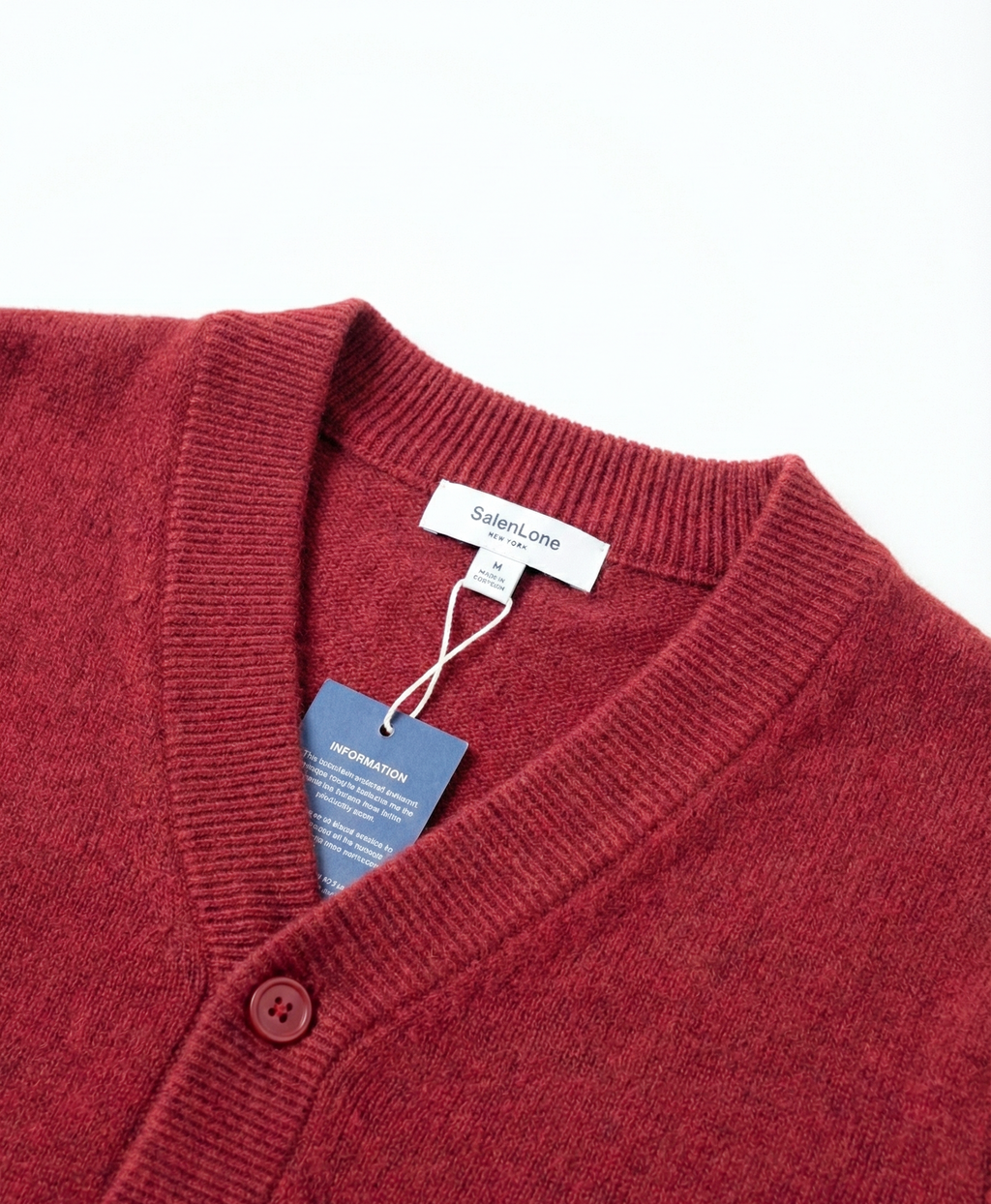 The Antwerp Library Series: Women's Soft-Touch Wool Blend Cardigan | Cardinal Red
