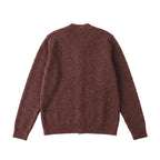 The Antwerp Library Series: Heavyweight Marled Cardigan (80% Wool) | Mahogany Rust