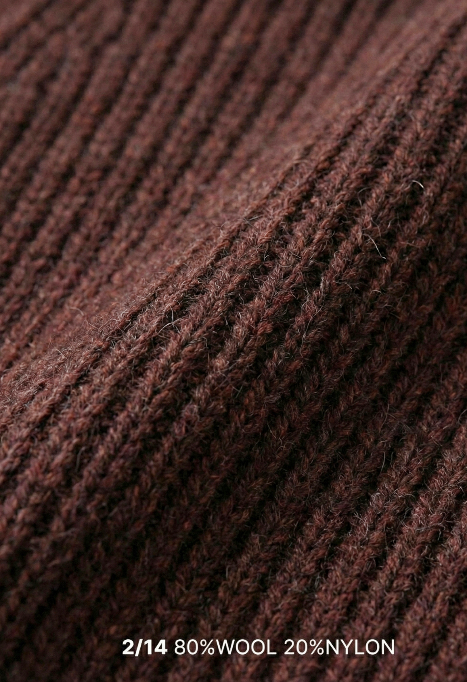 The Antwerp Library Series: Heavyweight Marled Cardigan (80% Wool) | Mahogany Rust